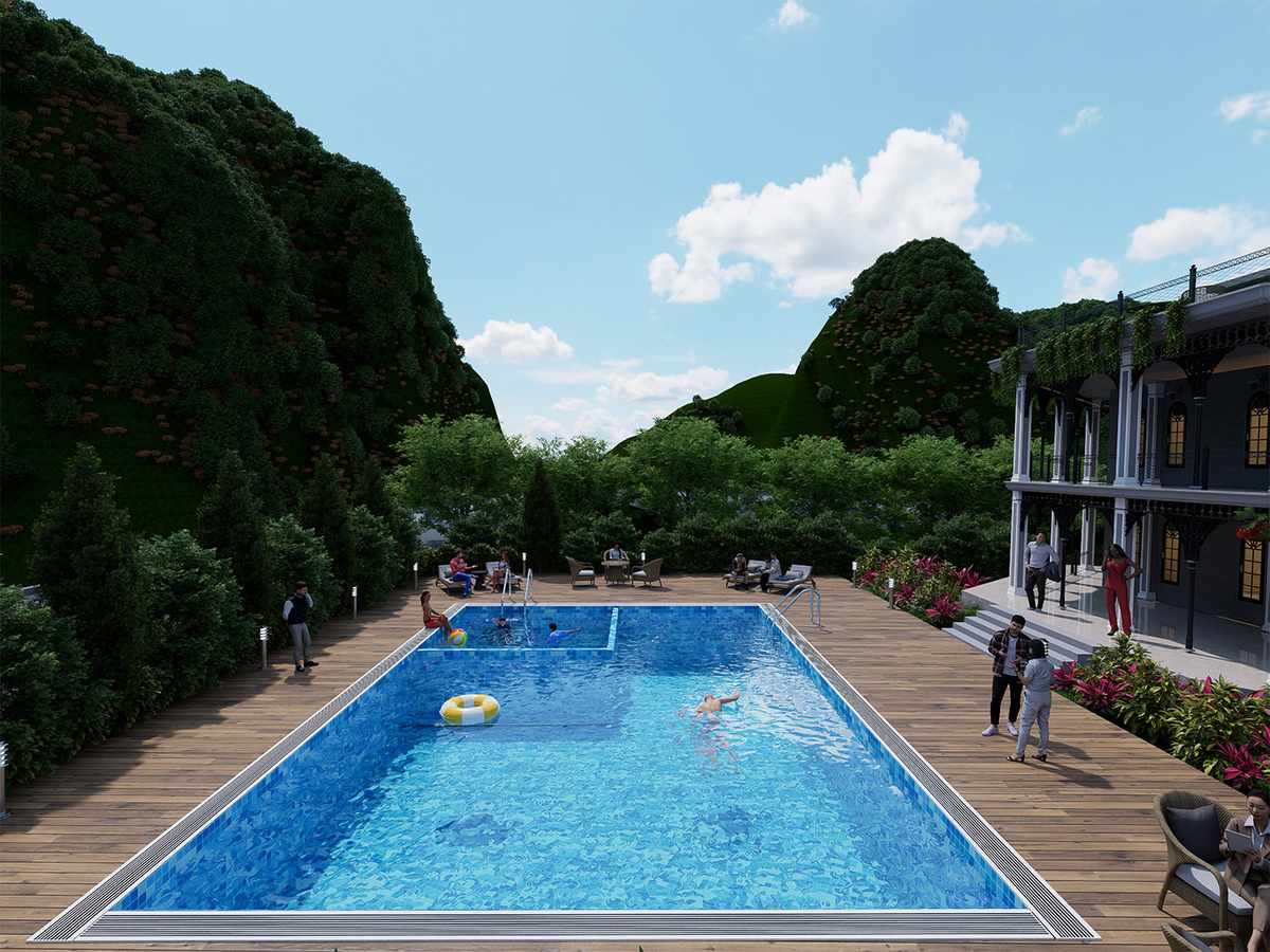Gazebo & Water Body